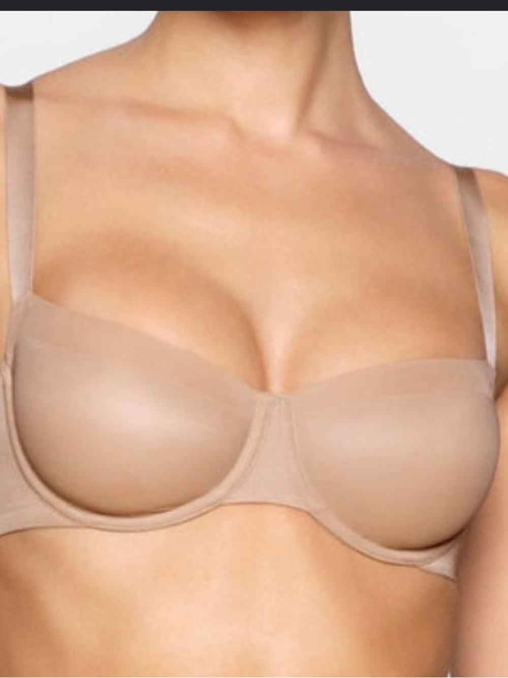 NWT SKIMS Ultra Fine Mesh Underwire Bra in Clay Size 36C